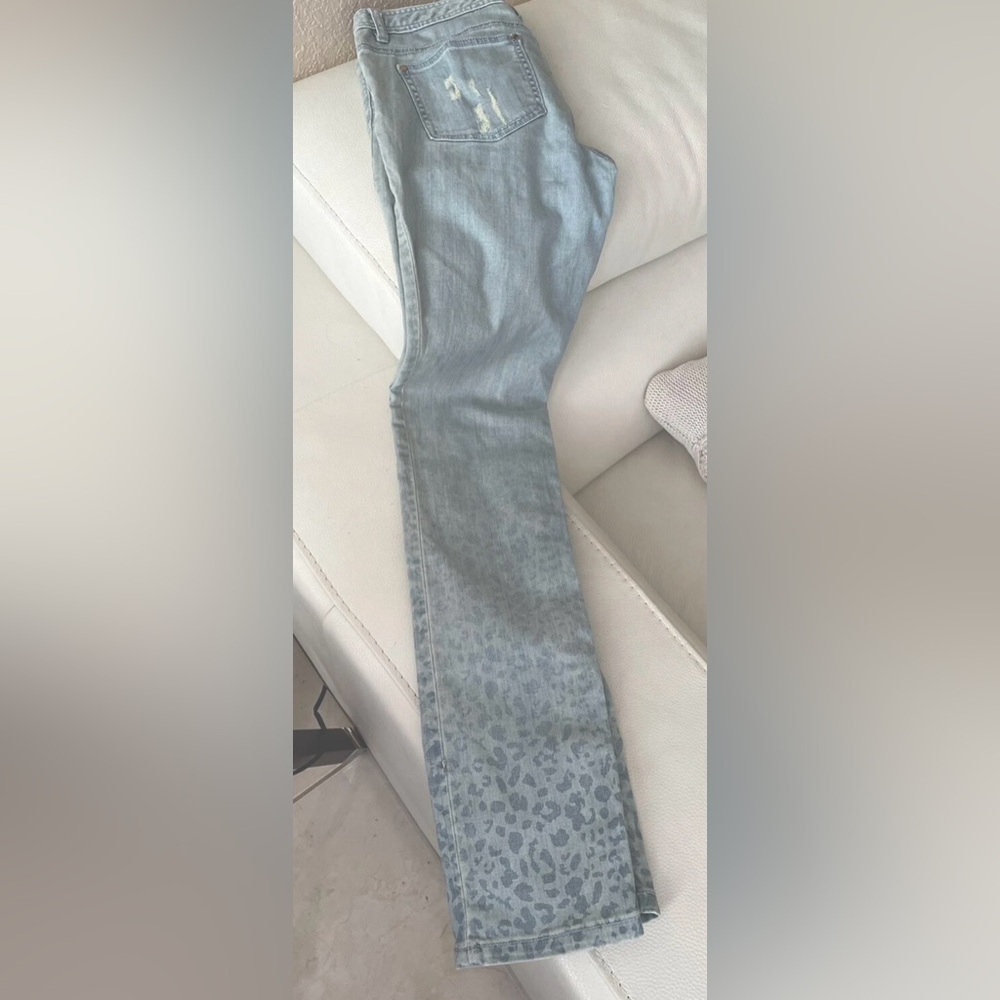 Y2K Michaels Kors Jeans with Embellishments light wash blue sz 4 vintage